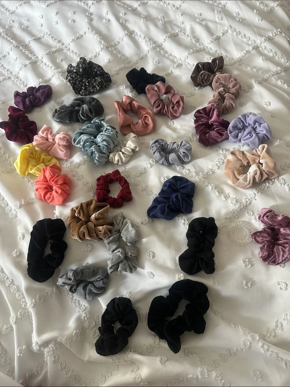 Kids Velvet and Satin Scrunchie Pack - Mixed Colors